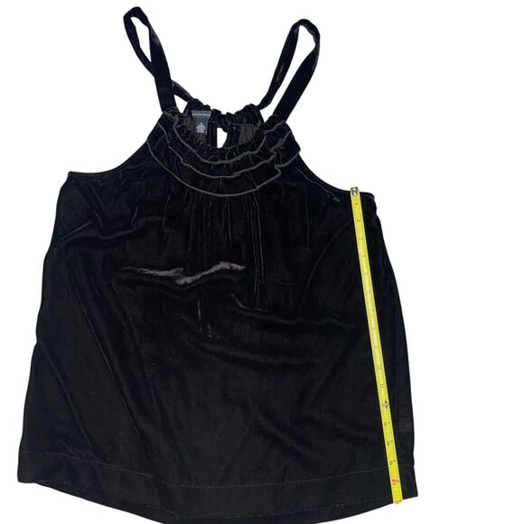 Tommy Hilfiger Womens M Halter Top Whimsigoth Dark Romantic Velvet Goth Vamp - Picture 7 of 7